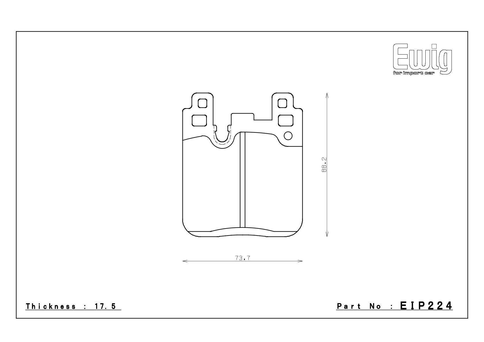 EIP224 rear axle for M-Performance brakes