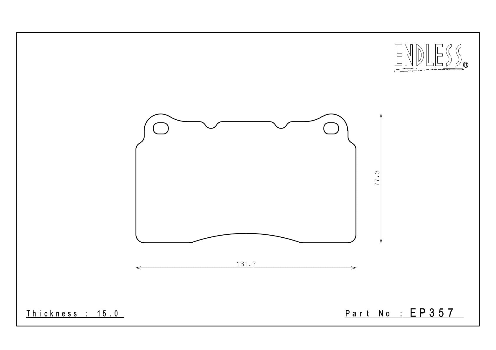 EP357 front axle for Brembo saddle