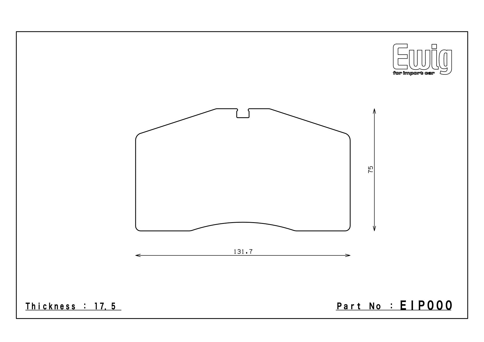 Front axle EIP000-24mm