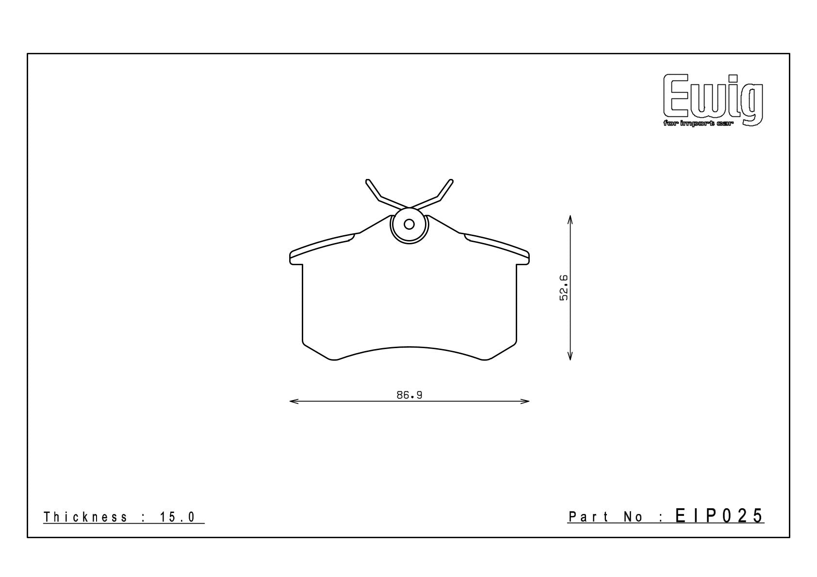 EIP025 rear axle