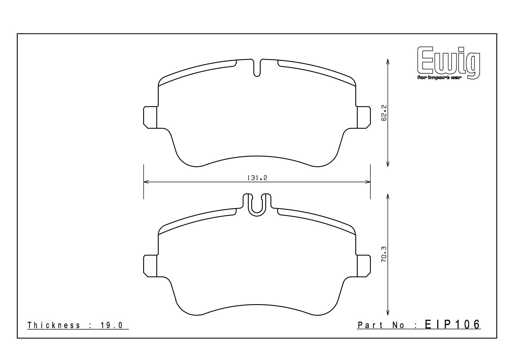 EIP106 front axle