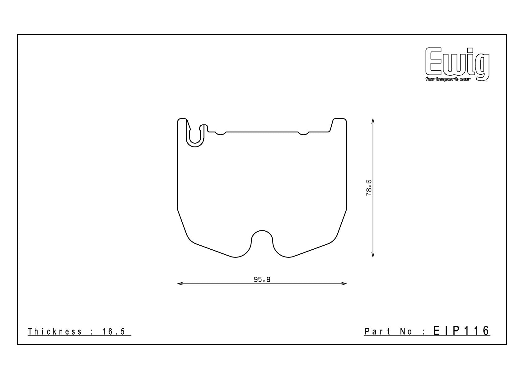 EIP116 front axle