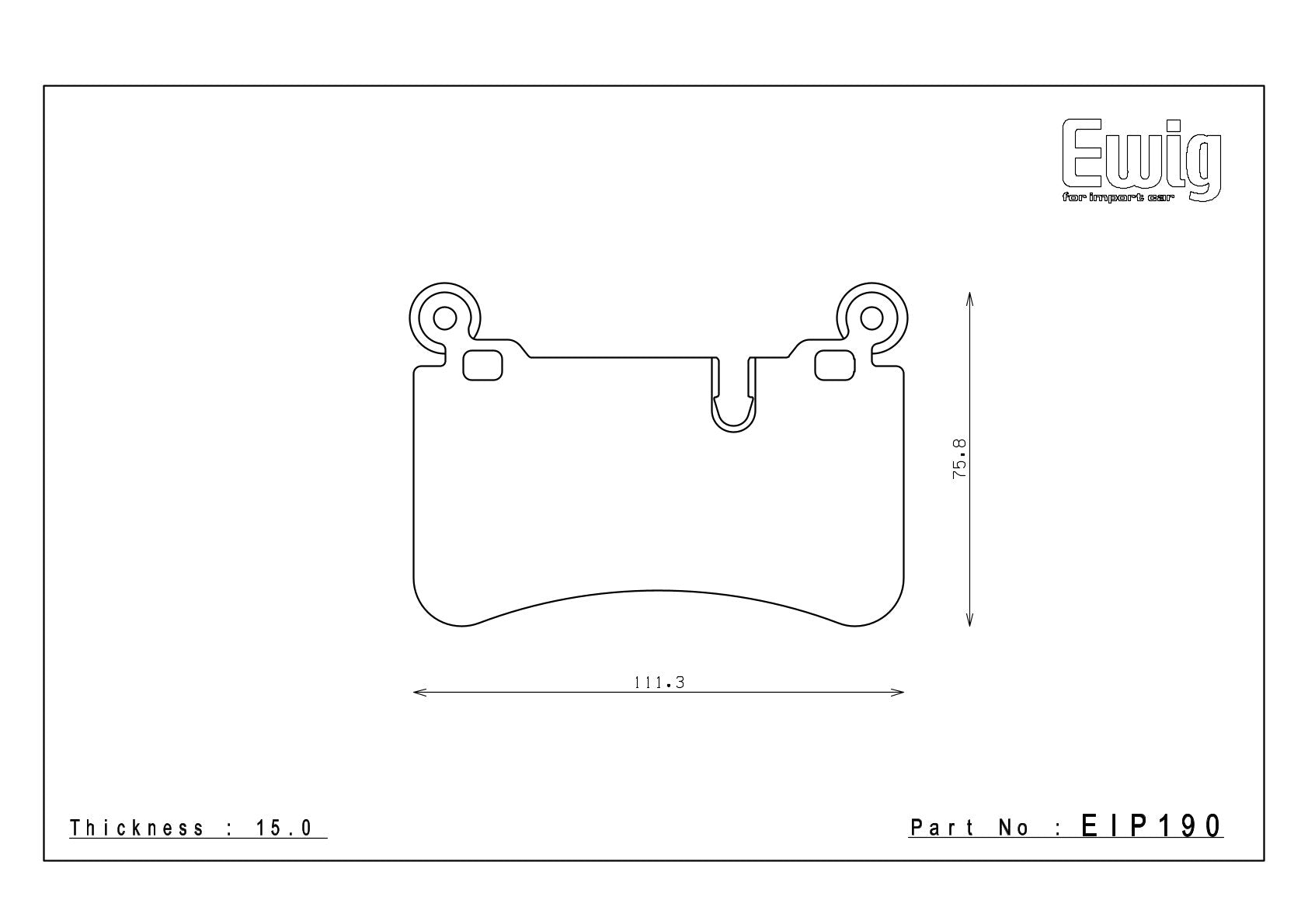 EIP190 rear axle