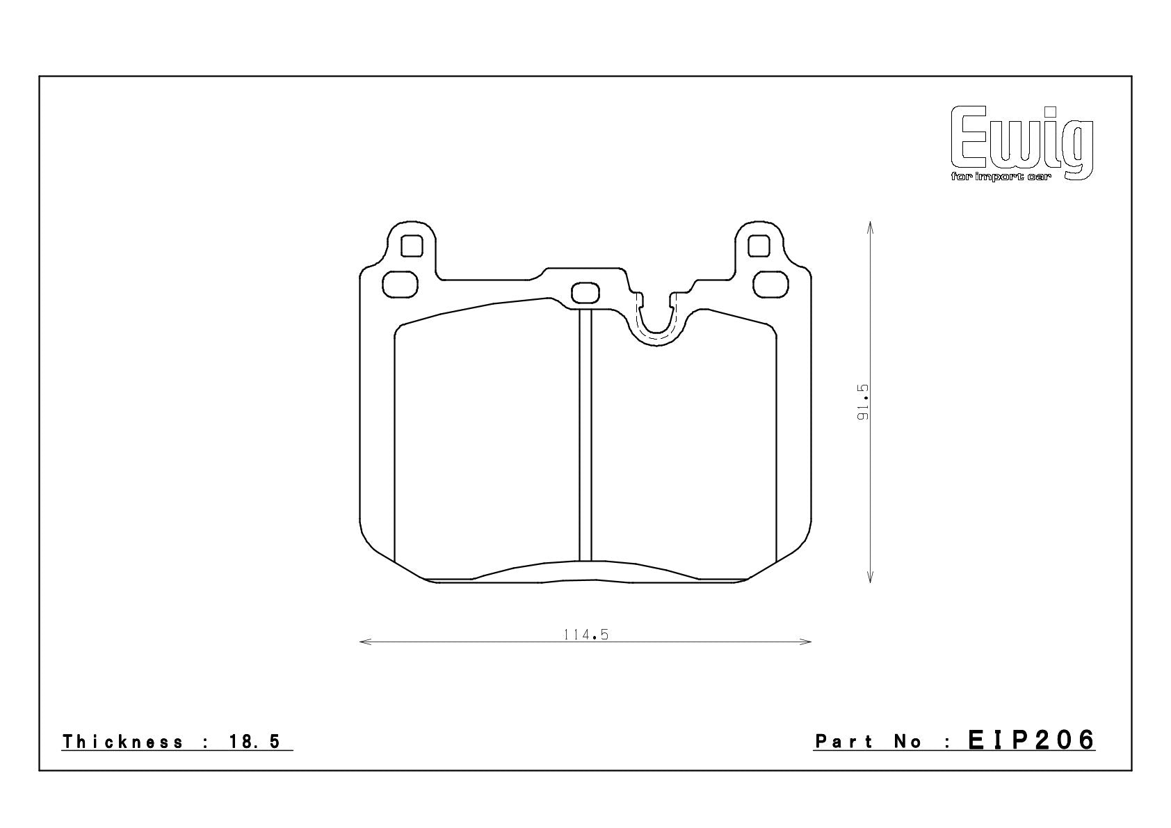 EIP206 front axle