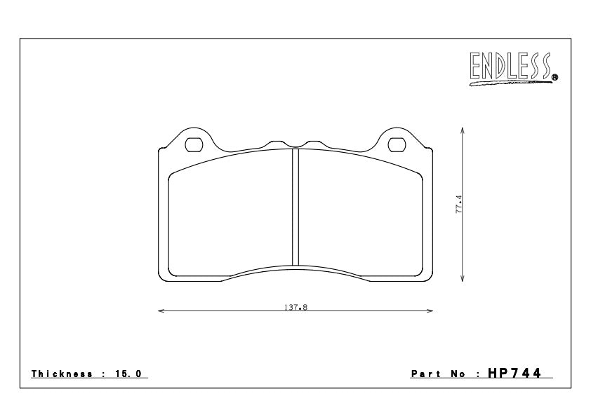 HP744 front axle