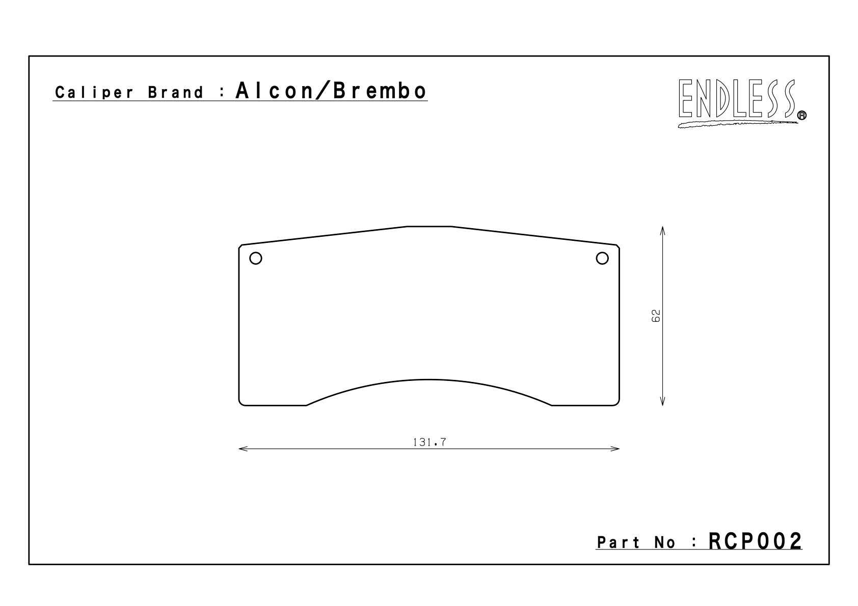 Rear axle RCP002-20mm